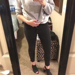 Leith (Nordstrom) black skinny ankle jeans